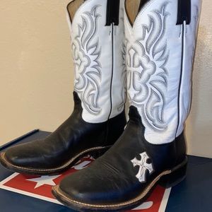 White Top leather boots